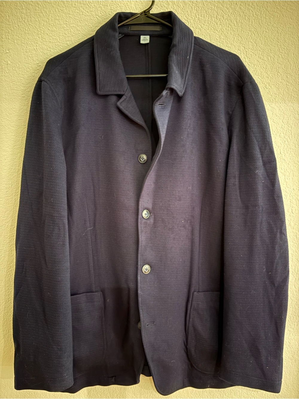 Joseph Abboud Men's Dark Navy Button-Front Shirt Jacket
